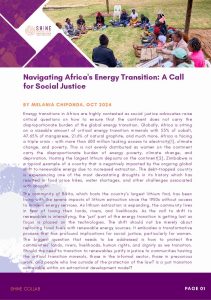 Navigating Africa's Energy Transition: A call for social Justice